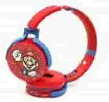 Fone de Ouvido Bluetooth Infantil, Over Ear, 10h de Bateria, Alcance 10m, Laranja