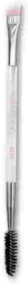 Pincel Macrilan Profissional Duplo Chanfrado e Escova Sobrancelha - Linha Let's Glam GL10 - Precisão e Definição