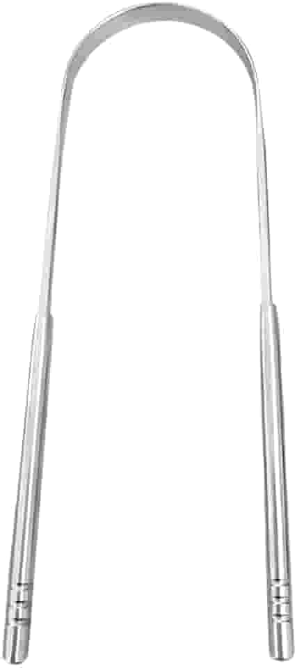 Raspador de Língua Aço Inoxidável Elimina o Mau Hálito Toxinas e Resíduos Fácil de limpar Antibacteriano Higiênico Raspador De Lingua Inox