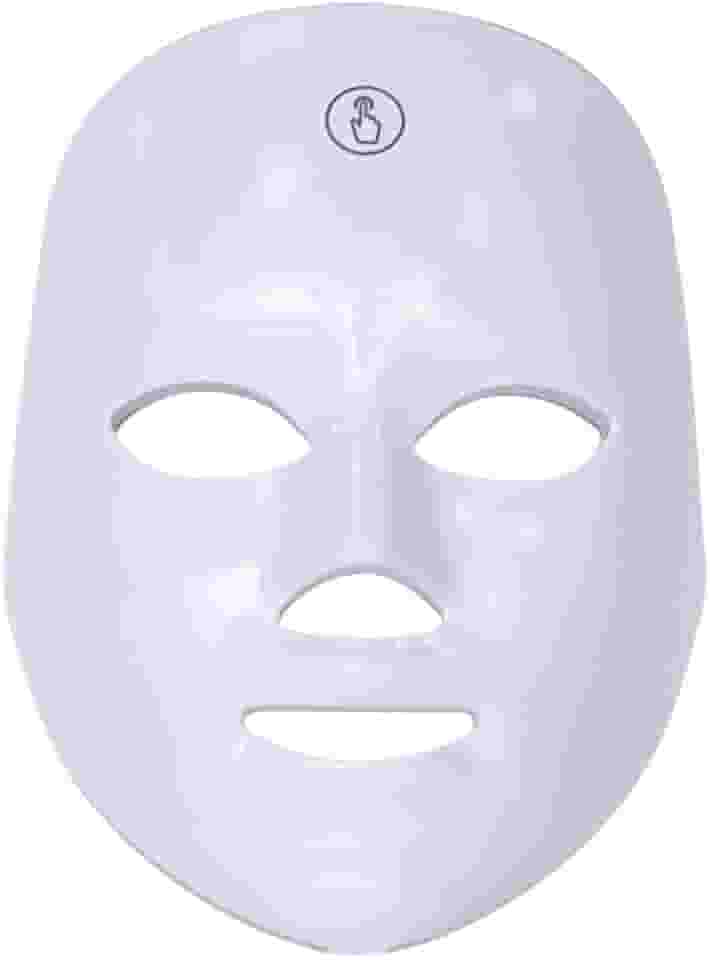 Branco Led Facial, Mascara Led, Mascara de Facial, Tratamento Fototerapia Estética 2 Cores