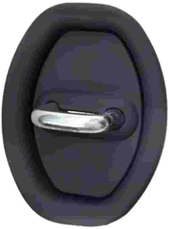 Kit de 4 peças Amortecedor de Borracha Protetor Porta Do Carro Batente Anti Impacto Colisão(PRETO)