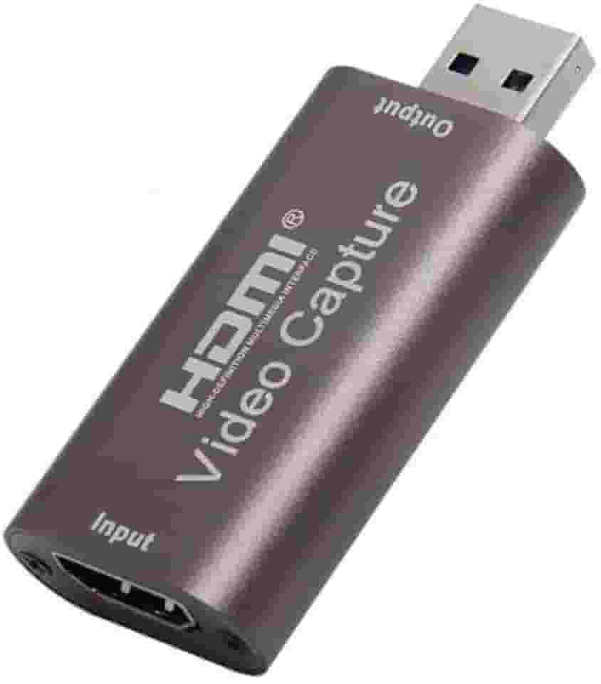 Placa de Captura HDMI USB 3.0, Entrada 4K, Captura 1080p 60fps, para Live Stream e Gravação