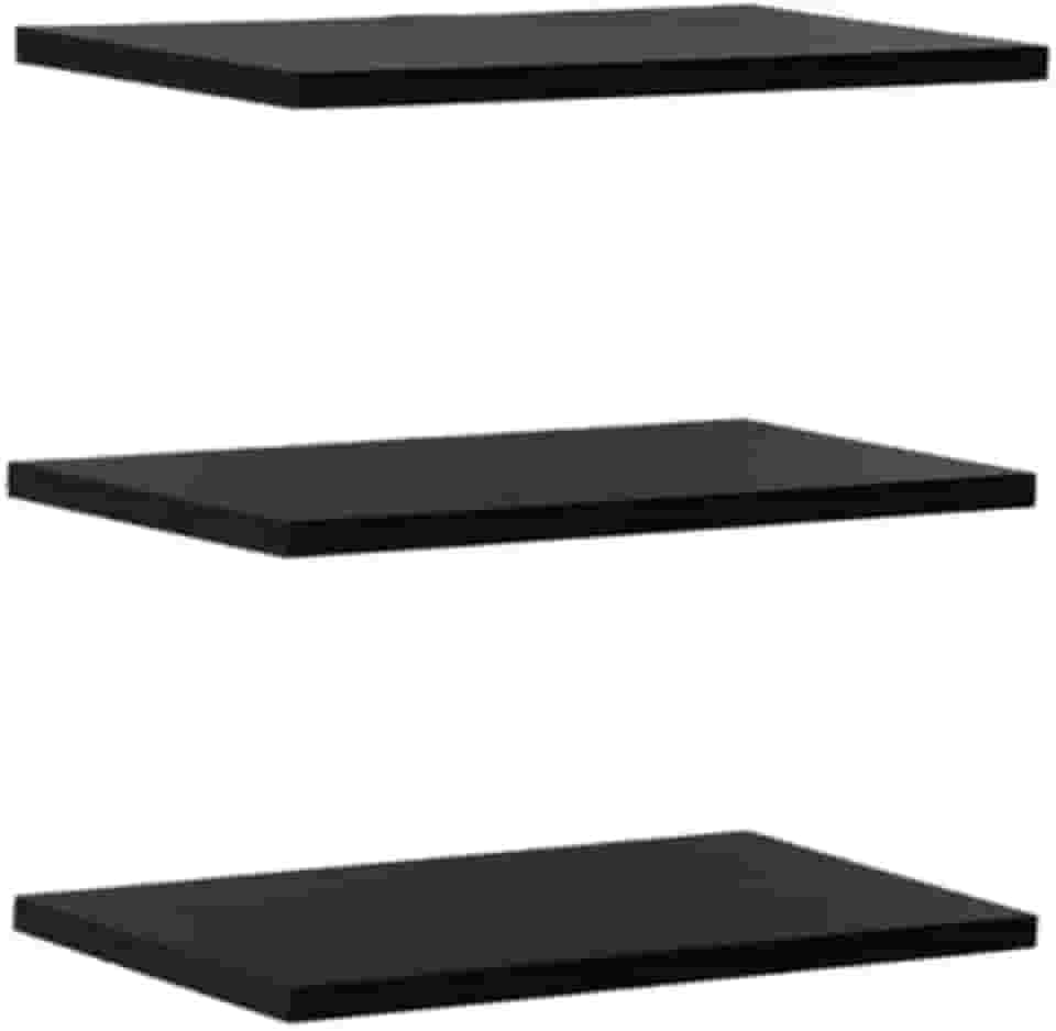 Kit 3 Prateleiras 40x20 Decoração Suporte Invisivel - Preto