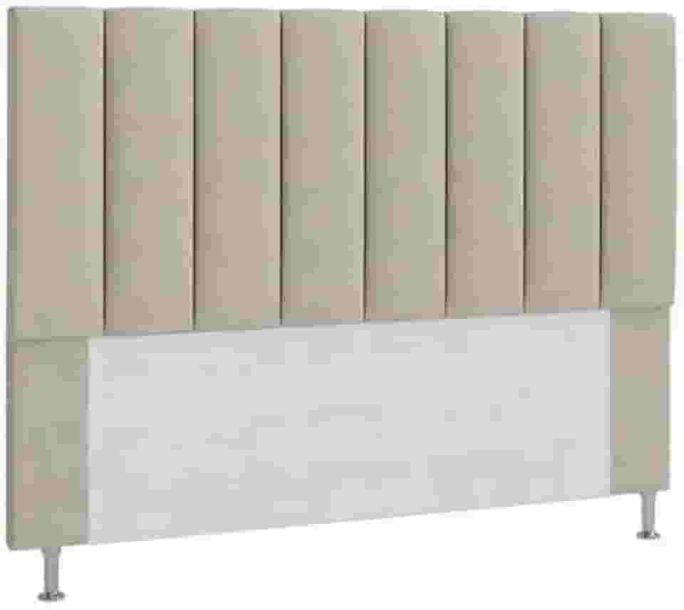 CABECEIRA QUEEN ESTOFADA CARLA 160 CM BEGE