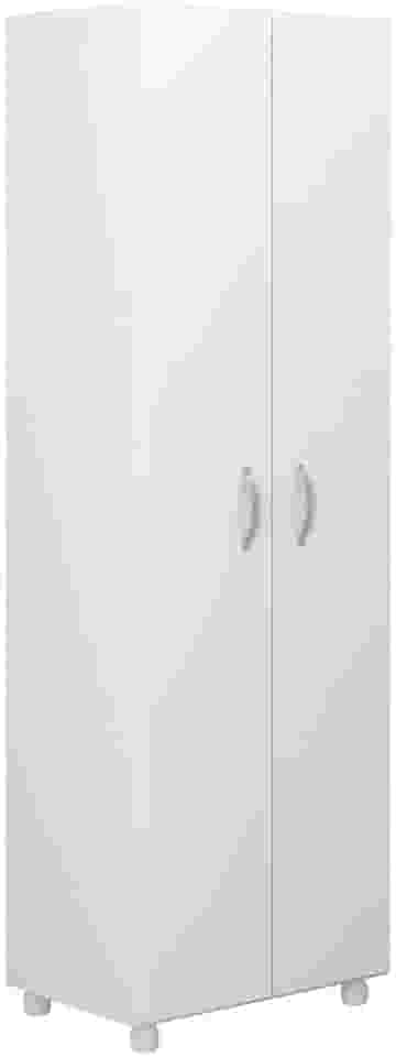 Armário Multiuso Multimóveis para Lavanderia/aérea de serviço com porta vassouras Branco.