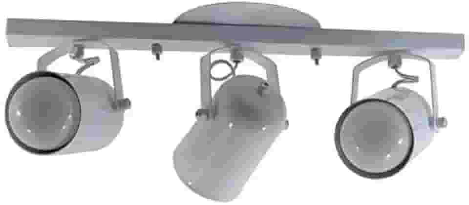 Spot No Trilho Para 03 Lampadas - Ideal para Sala, Cozinha, Quarto (Branco)