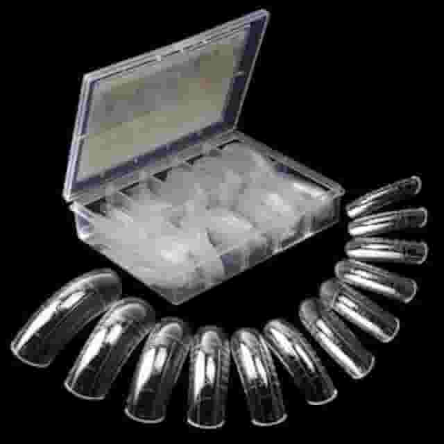 Caixa com 120 Moldes F1 Mandorla para Unhas – Alongamento Gel e Acrílico Profissional