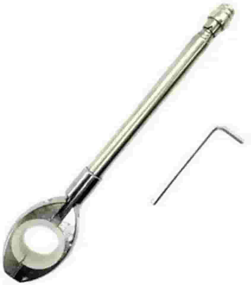 Antena Corta Pipa Cerol Para Guidao 7/8 Moto Inox 7 estágios Spencer Prata