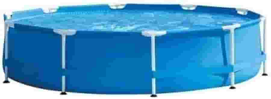 Piscina Estrutural, 3,05 Metros × 76 CentíMetros, Adequada Para Adultos E Uso Familiar, Equipada Com Bomba De Filtragem E Cobertura Protetora.