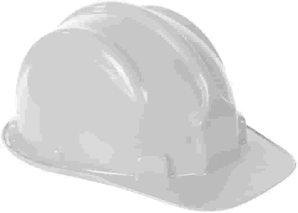 Capacete de Segurança Branco com Carneira Ajustável Branco – EPI Profissional para Construção Civil, Indústria e Serviços Gerais