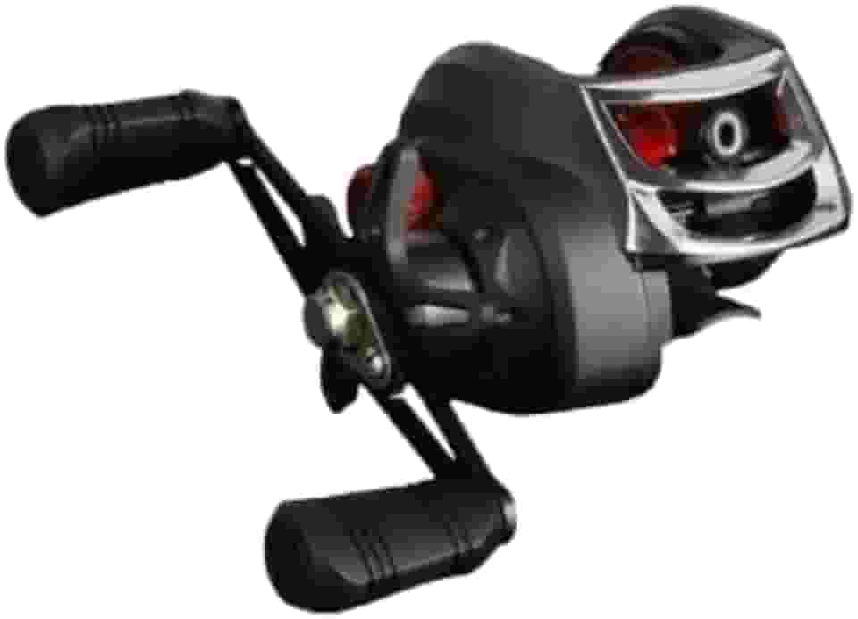 Carretilha De Pesca Para Destro ou Canhoto Carretel 18+1 Rolamentos Com 11 Velocidades Força de Frenagem Magnética de 10 kg Relação 7.2:1 Molinete Preto e Vermelho DUPIN
