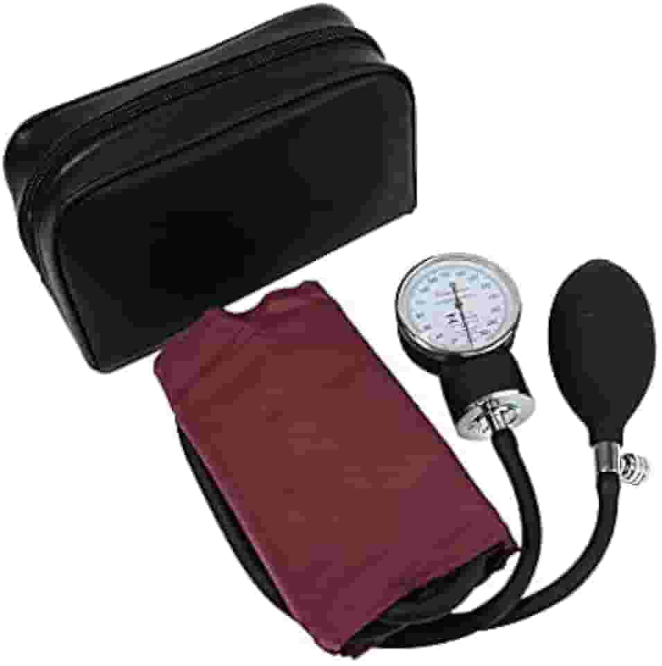 Aparelho De Pressão Manual Esfigmomanômetro Premium Cores (Vinho)
