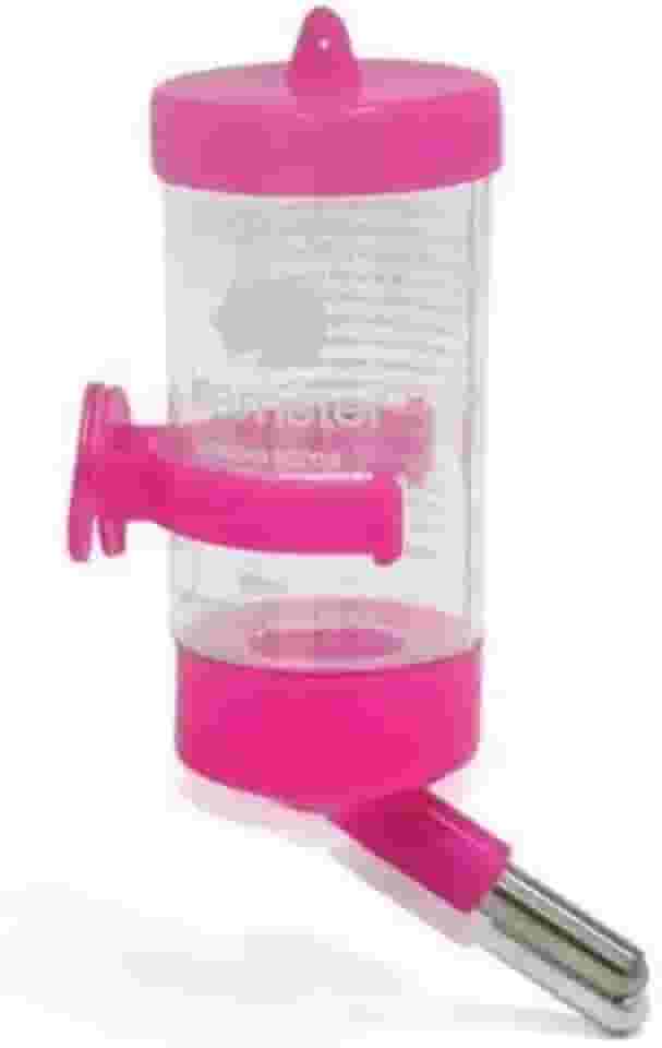 Bebedouro Automático para Hamster, 100ml, Plástico com Bico de Alumínio, Fixação para Gaiola