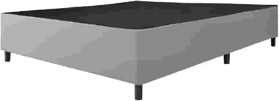 Cama Box Base Casal Queen 1,58m Cinza Suede