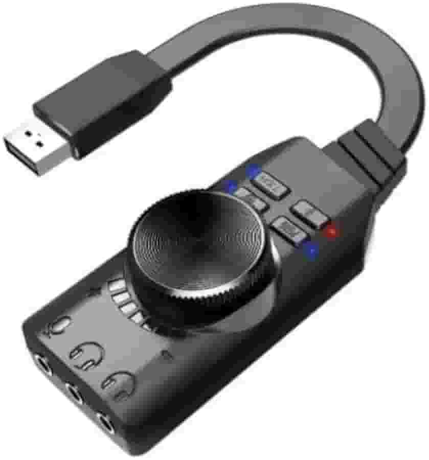 Placa De Som Interface Áudio Usb Live C/Volume Pc Celular