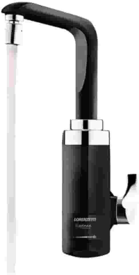 Torneira Eletrônica Essence Mesa Preto/Cromado Lorenzetti 220V 5500W