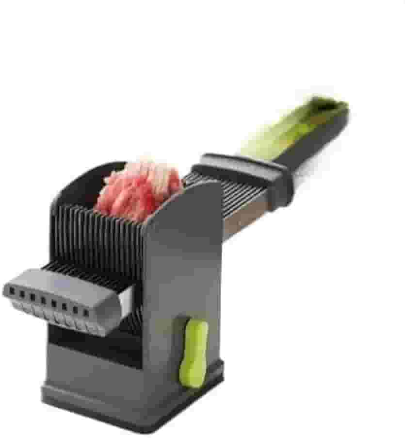 Fatiador Manual Multifuncional em Aço Inox Ideal para Carnes, Queijos e Legumes