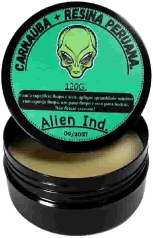 Cera Alien Revitalizadora Páinel Plástico Para-choque Brilho Automotivo Alien Cera