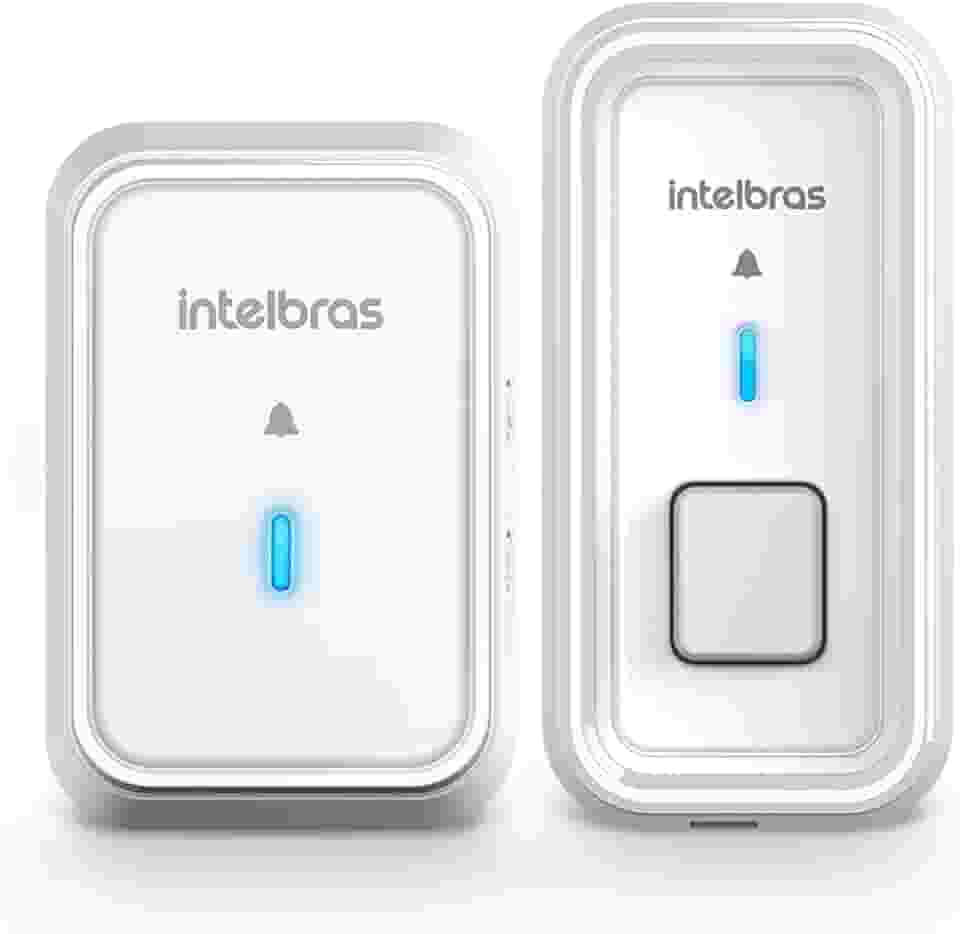 Campainha Sem Fio Com Bateria CIB 101 Branco Intelbras