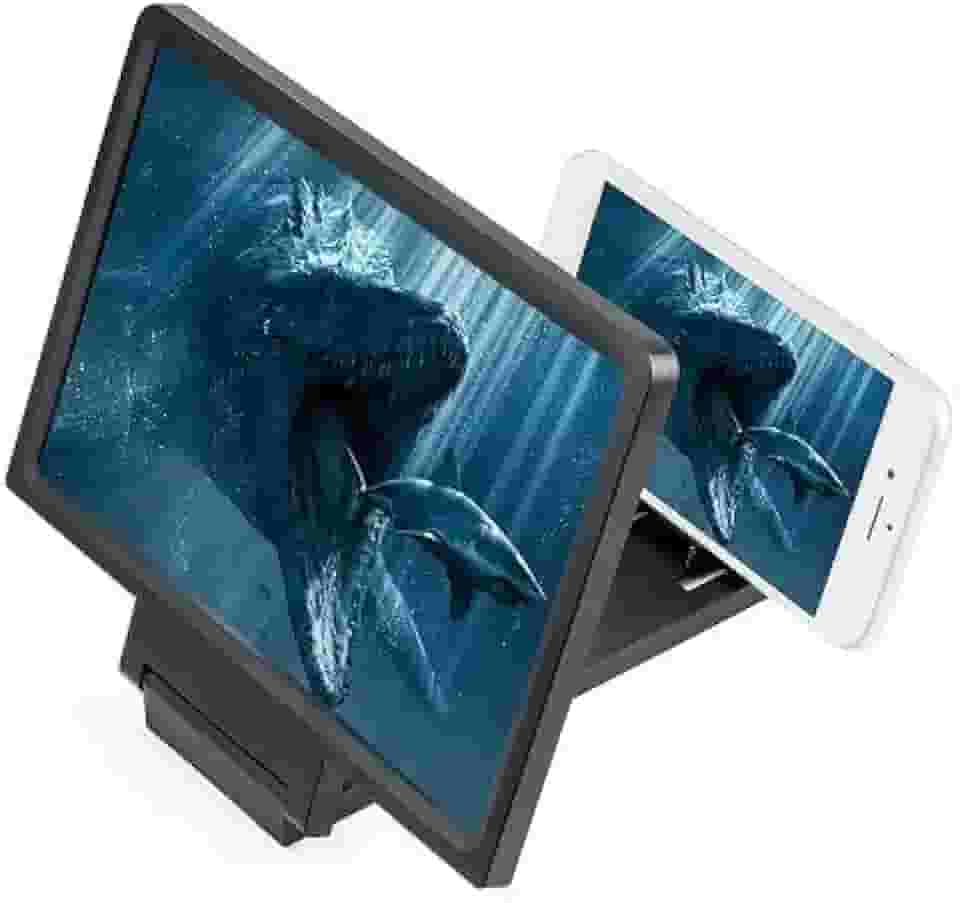 Lente De Aumento Tela 3d Suporte Ampliadora Zoom Celular F1