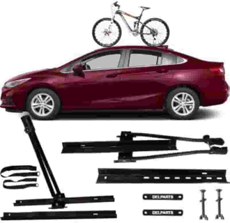 Transbike Novo Suporte Rack Teto Para 1 Bike GM Cruze Sedan