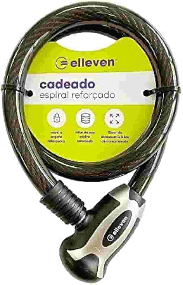 Cadeado Bike Aço Reforçado Elleven Com Chave 80cm X 15mm