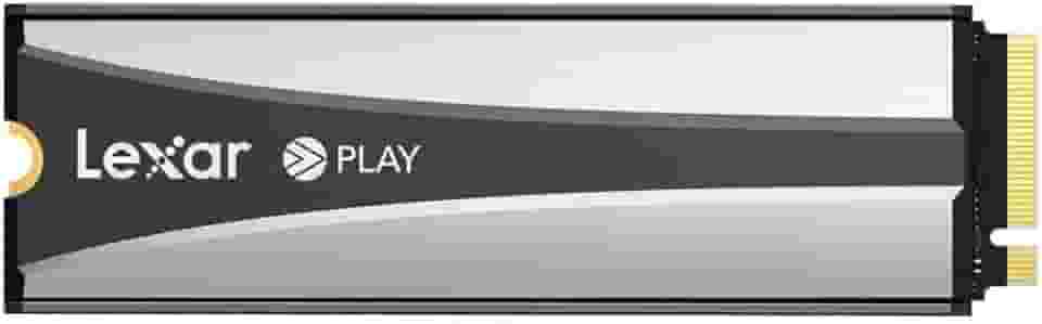 Lexar SSD Play 2280 SE PCIe 4.0 de 4 TB com dissipador de calor para PS5, 6.500 MB/s, LNMPL8S004T-RNNNU, desempenho excepcional de leitura máxima de 7000 MB/s e gravação máxima de 6000 MB/s