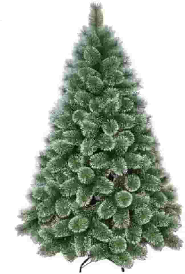 Árvore De Natal Pompom Verde Com Neve Nevada Luxo Grande 1,80m 360 Galhos Cheia Premium Luvinco