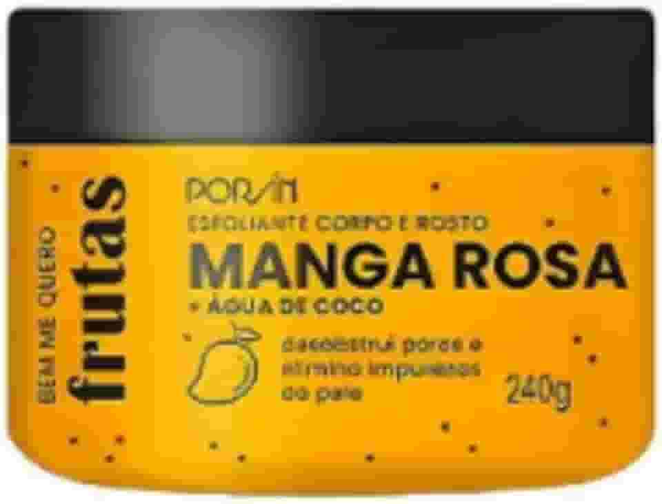 Esfoliante Corporal Facial Poran Manga Rosa 240g - Esfoliação Alta, Pele Macia e Renovada - PR220