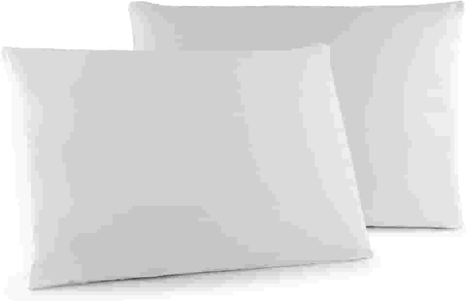 Kit 02 Fronhas Classic Tecido Percal 400 Fios 70x50 cm Antiácaro, Anti-pilling com Toque Macio - Branco