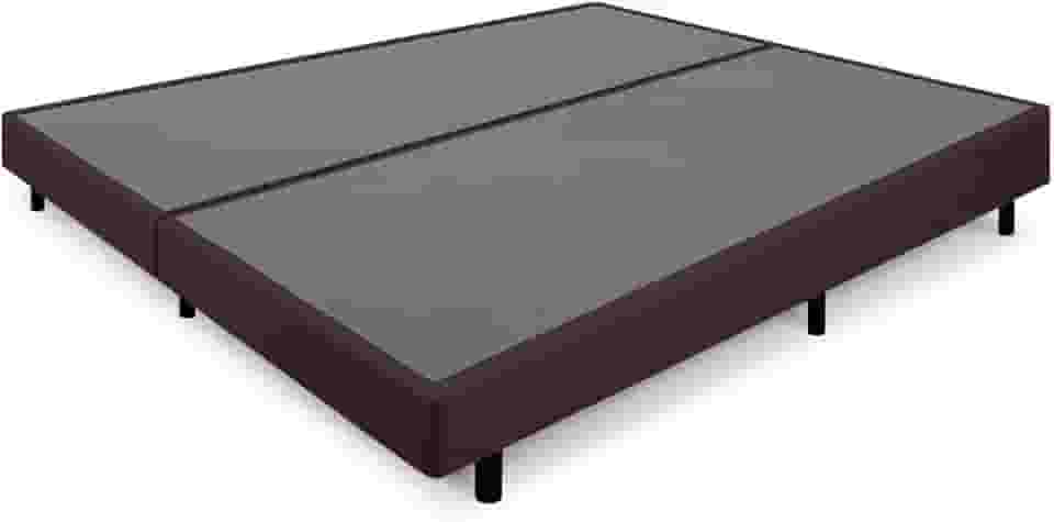 Cama Box King Anti Refluxo Marrom Inclinada 193x203cm BF Colchões