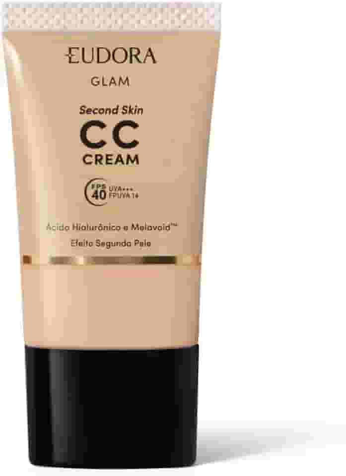 CC Cream Eu.dora Glam Second Skin Cor 10 30ml