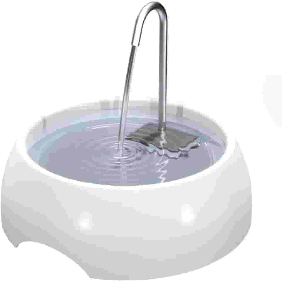 Fonte Automática para Cães e Gatos 1,2L – Com Filtro de Carvão Ativado, Torneira Inox e Bomba Silenciosa com Ajuste de Fluxo, Água Sempre Fresca (AZUL 1200 ML)