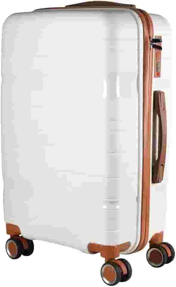 Mala Média 23KG Polipropileno Inquebrável Giratória Tóquio (Branca Tóquio)