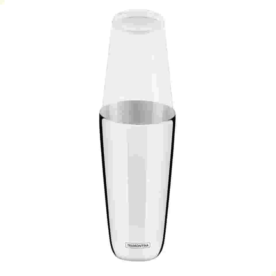 Coqueteleira Boston Tramontina em Aço Inox e Tampa em Vidro 700 ml