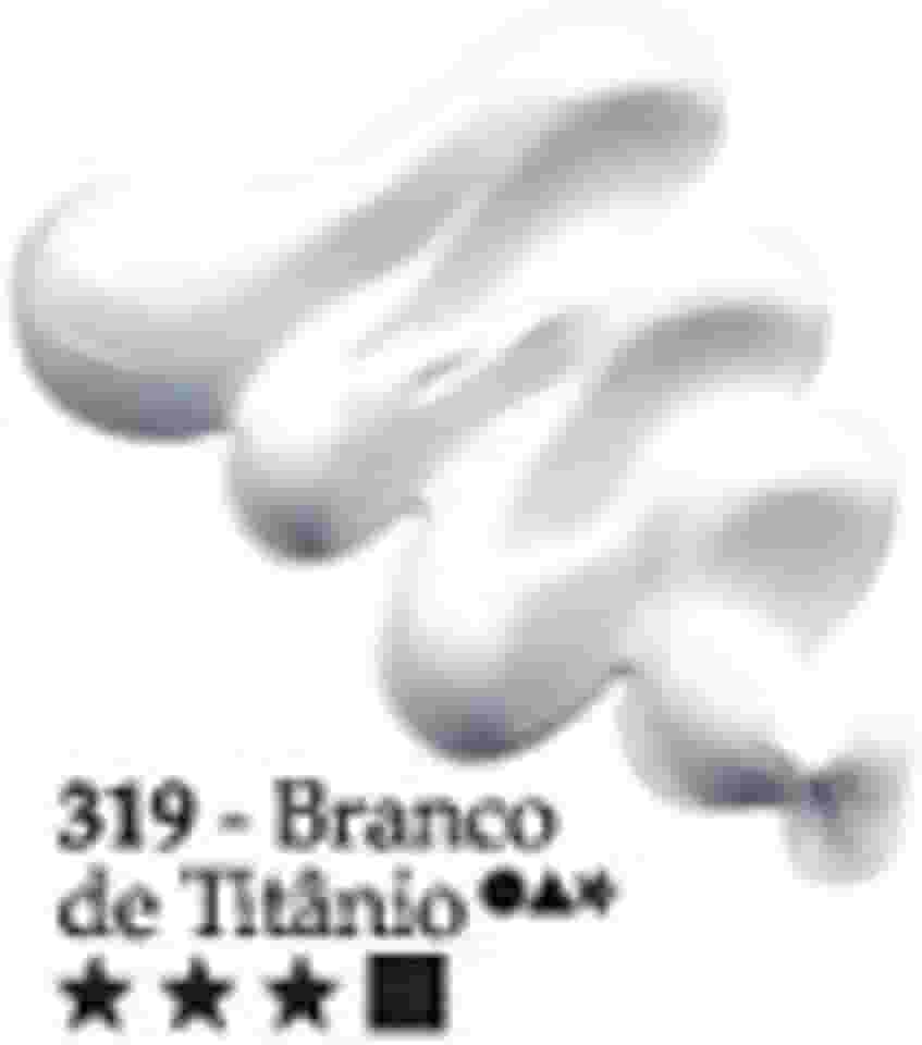 Tinta a Óleo Para Telas, Acrilex, Branco de Titânio, 20 ml