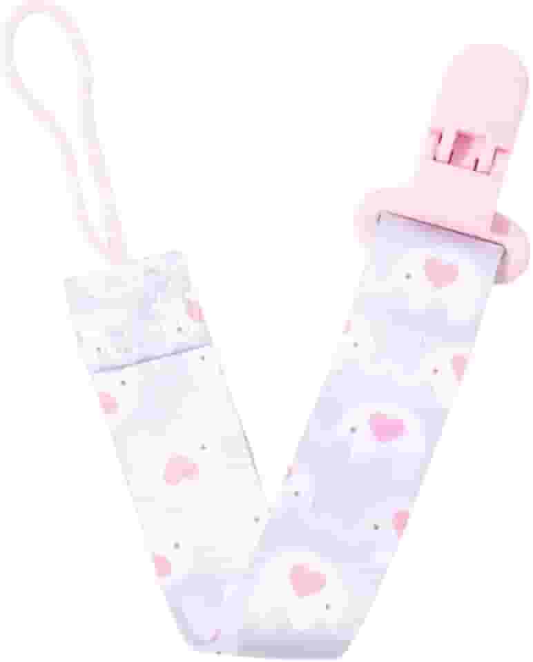 Prendedor de Chupeta Antialérgico e Livre de BPA – Silicone Seguro e Macio para Bebês | Ideal para Meninos e Meninas | Perfeito para Chá de Bebê, Passeios e Presentes | Cor Rosa Fofo e Charmoso