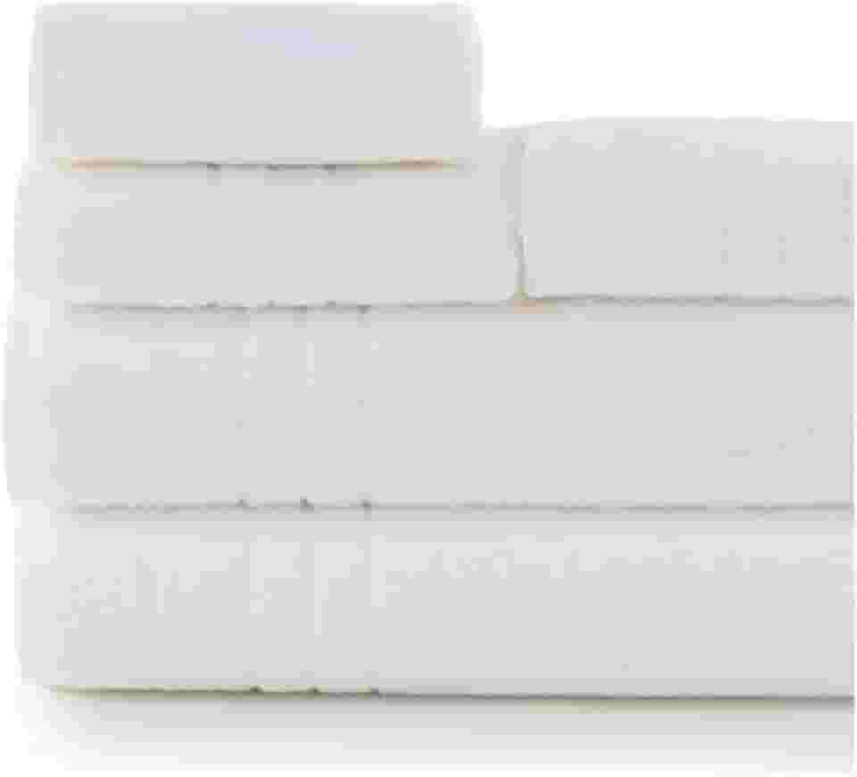 Jogo De Toalhas Banho Rosto Piso Teka Profiline 5 Pçs Branca Super Macia E Confortável Ideal Para Hotel Pousada Airbnb Clinicas Academia Motel