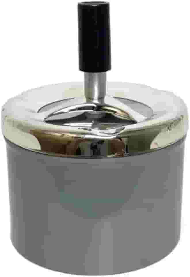 Cinzeiro Com Tampa Giratória Antiodor Cores - Cinzeiro Metal