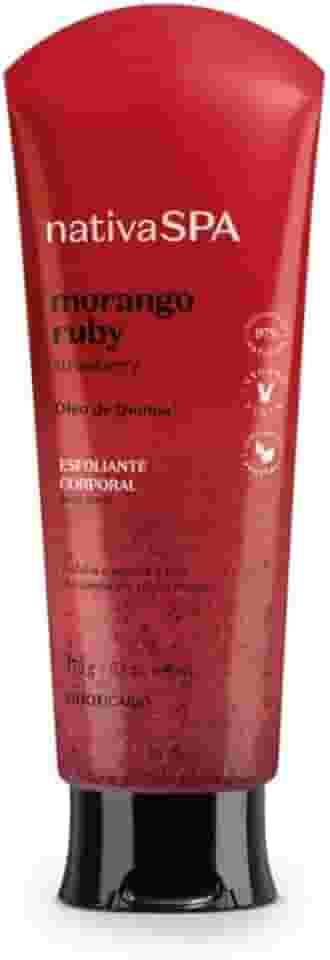 Nativa SPA Esfoliante Corporal Morango Ruby, 175g