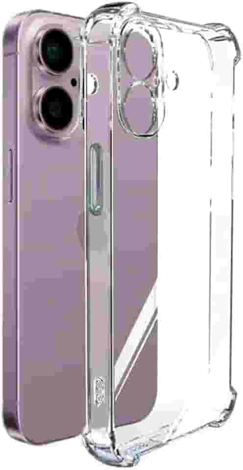 Capa Capinha Case Anti Impacto Queda Shock Transparente em Silicone Macio Proteção Compatível com iPhone 16 de 6.1 Polegadas