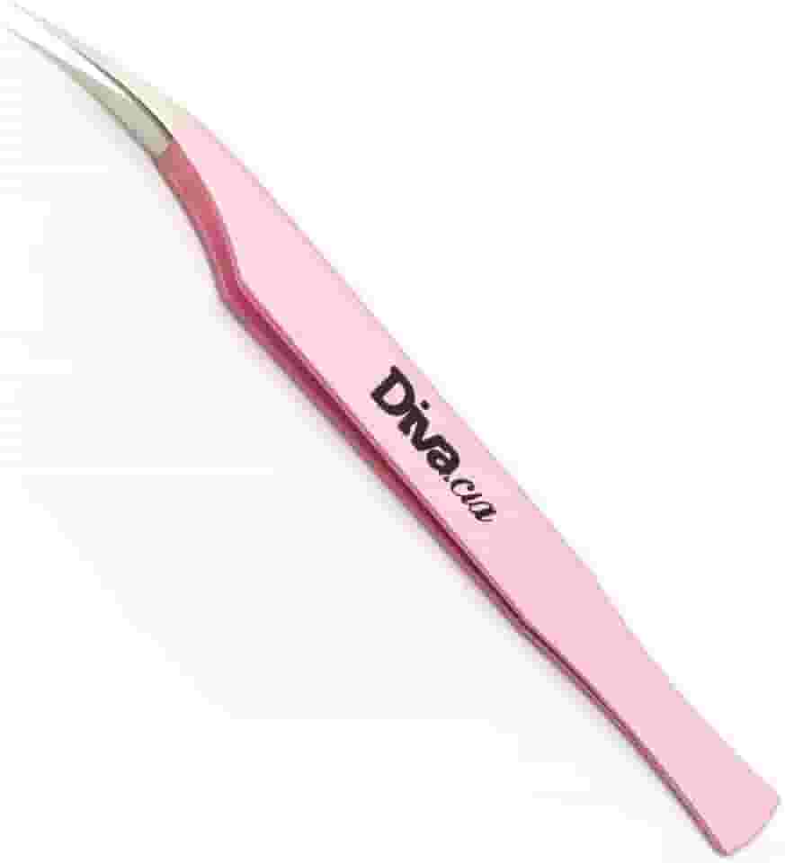 Pinça Extensão de Cílios para Isolamento Semi Curva em Aço Japonês