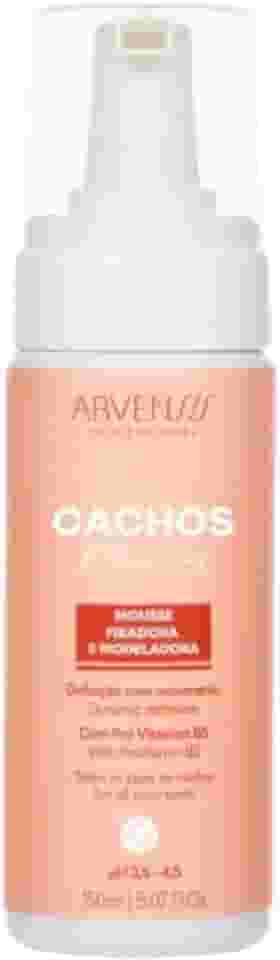 Mousse Fixador e Modelador Cachos Arvensis Light 150ml Definição Fitagem Difusor Reduz o Frizz