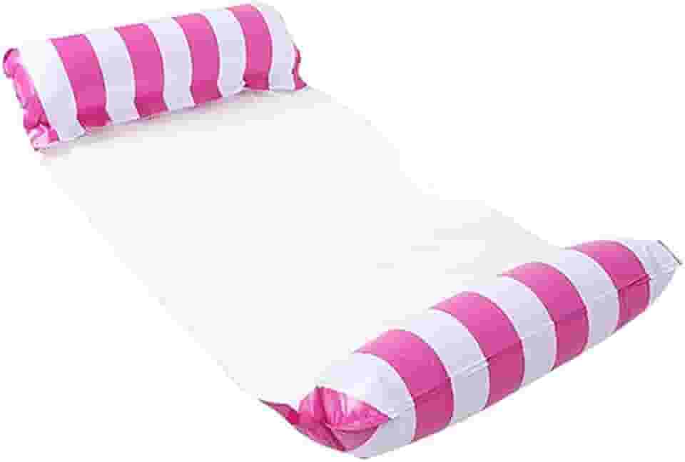 Boia Colchão Inflável Piscina Grande Rede Adulto Praia Verão (REDE ROSA)