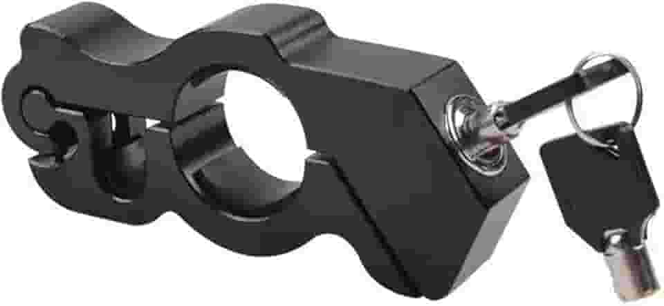 Trava de Guidão Antifurto para Moto – Trava de Segurança Universal para Motocicletas, Scooters, Bicicletas Elétricas e Quadriciclos – Modelo Reforçado em Alumínio (Preto)