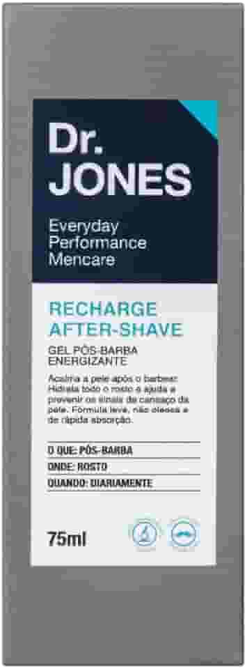 Dr. Jones Recharge After-Shave, Gel Pós-Barba ,75ml, cinza