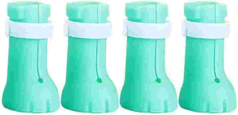 Sapatos Para Pet Bota Antiderrapante Cachorro E Gato Protetor De Patas Sapatinhos Silicone Ajustáveis Botinhas Cães E Pets