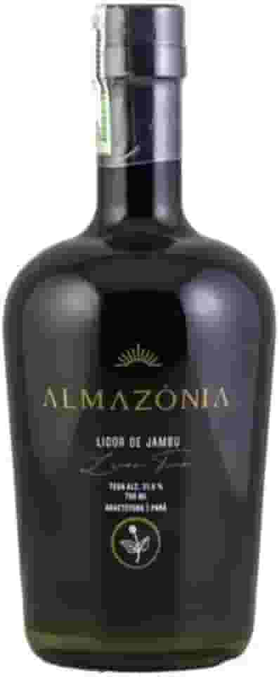 ALMAZÔNIA® Licor Fino de Jambu 750 ml | Origem Amazônica | Efeito Sensorial Único | 31,6% Vol | Dourado Intenso