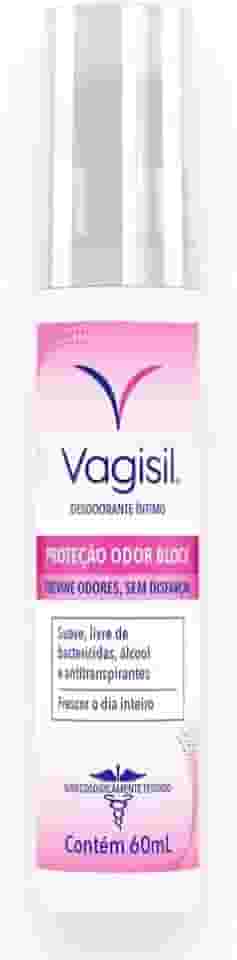 Vagisil Desodorante Íntimo Feminino Spray, Odor Block, Tripla Proteção Contra Odores, 60ml