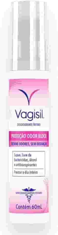 Vagisil Desodorante Íntimo Feminino Spray, Odor Block, Tripla Proteção Contra Odores, 60ml